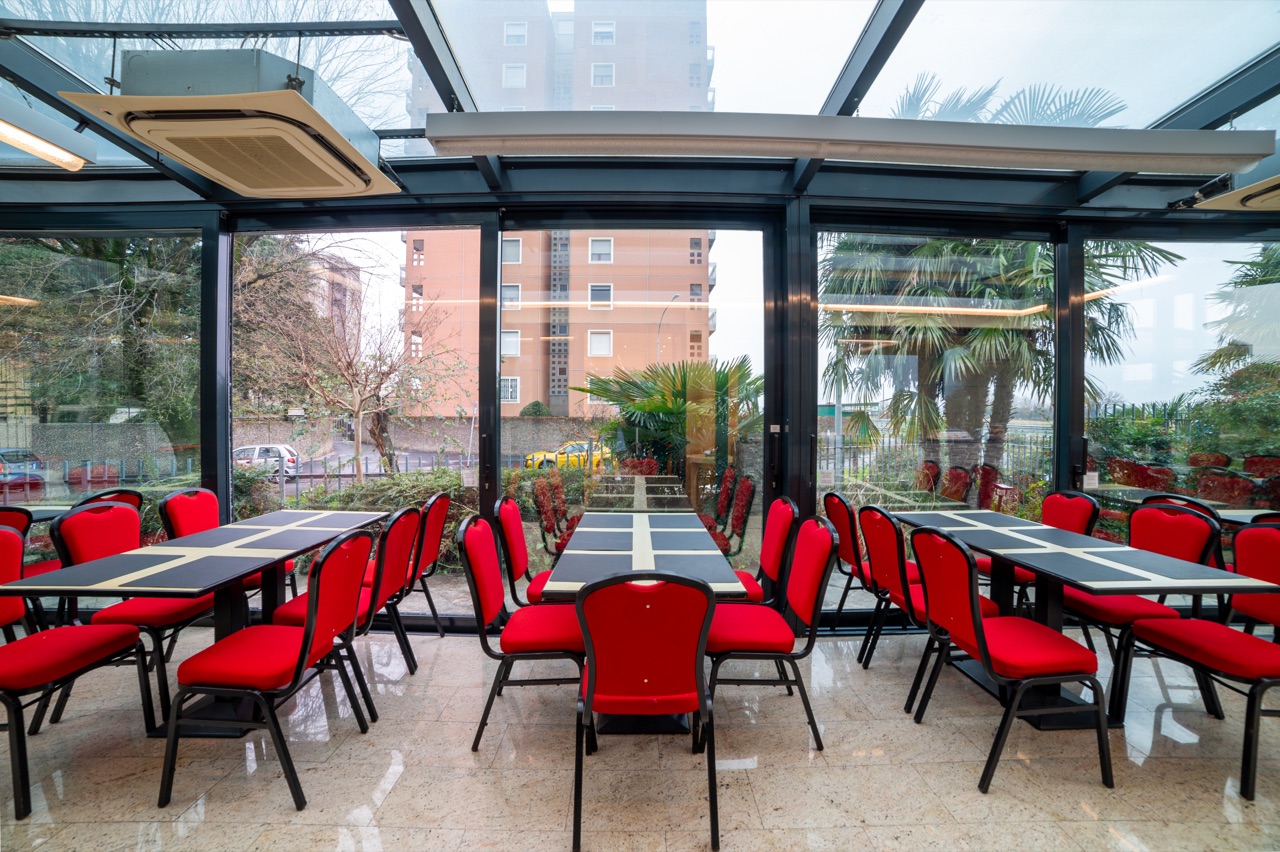 La veranda luminosa – Hotel Tiffany Milano